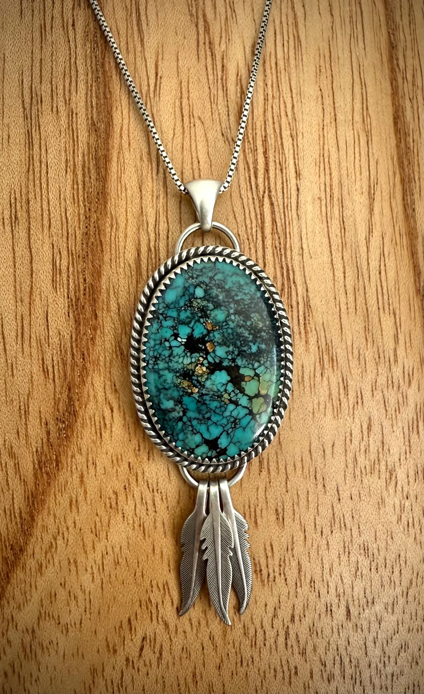 Turquoise Dreamcatcher Pendant