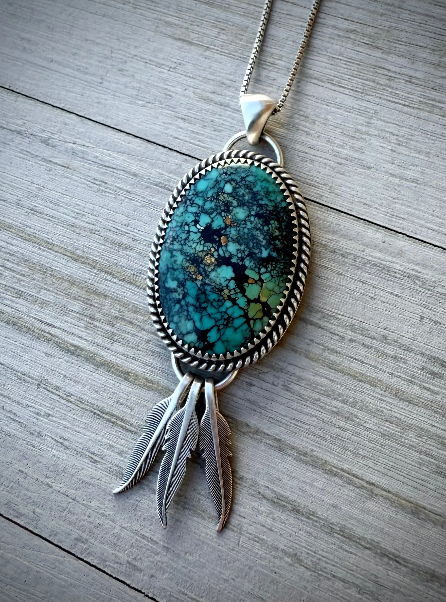 Turquoise Dreamcatcher Pendant