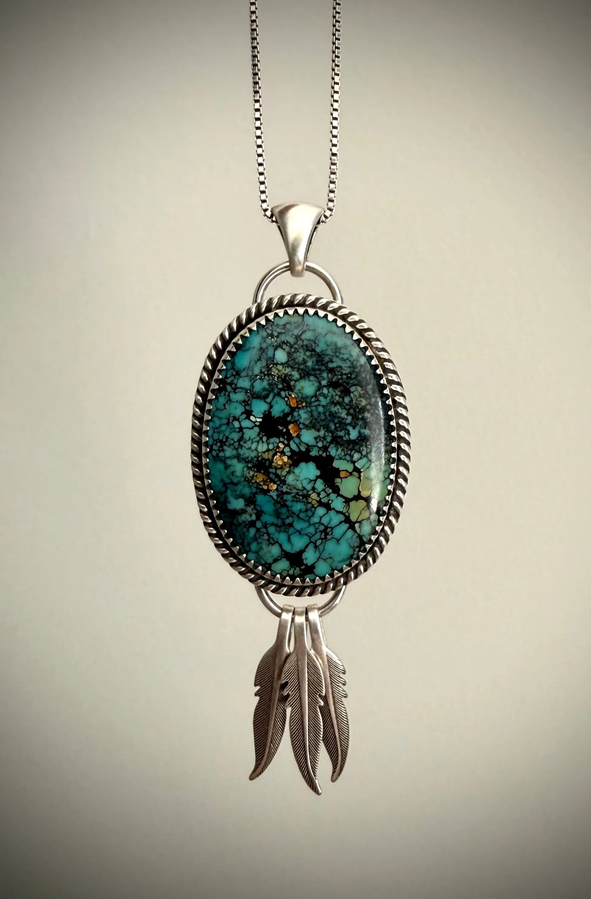 Turquoise Dreamcatcher Pendant