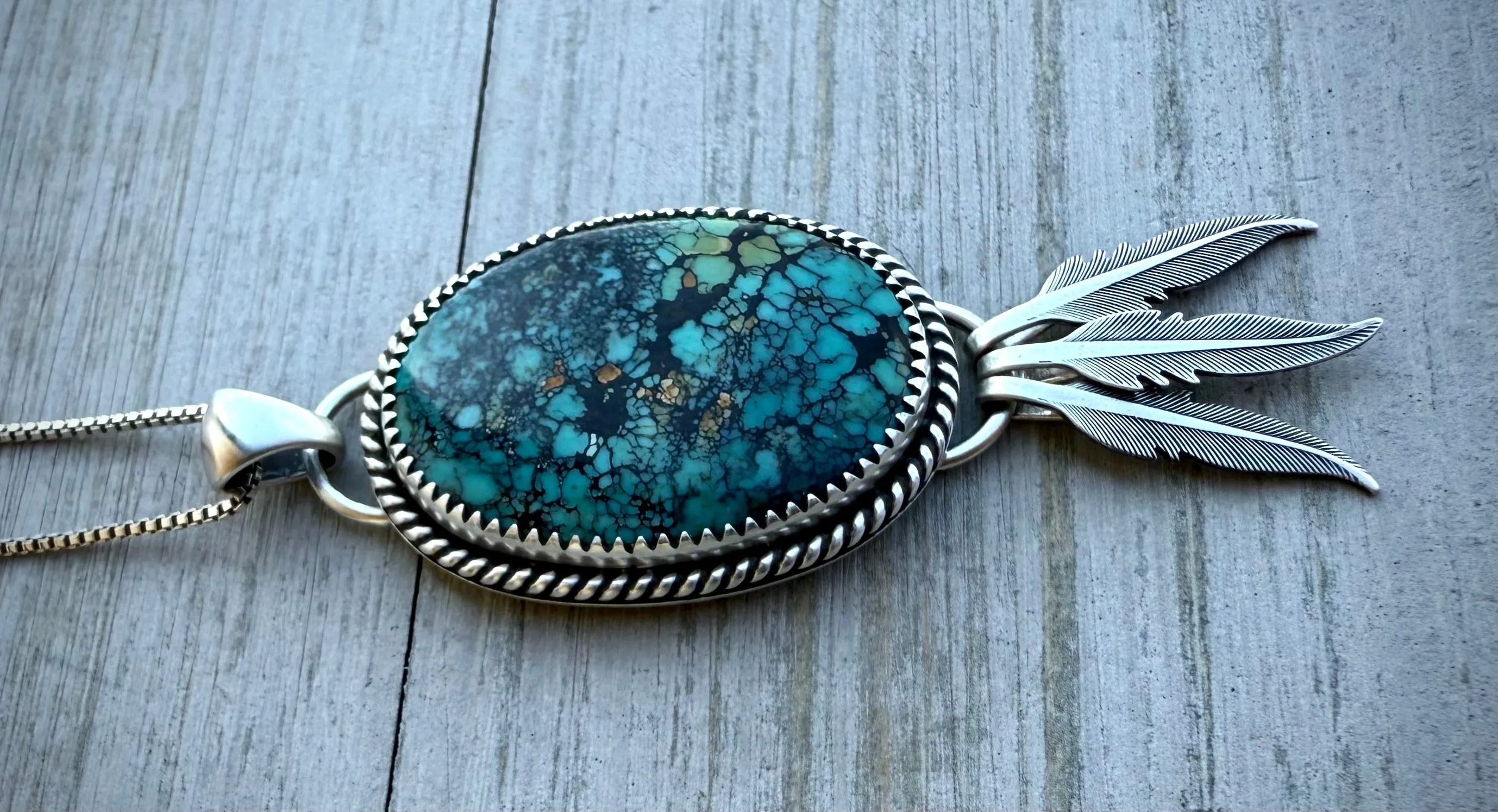 Turquoise Dreamcatcher Pendant