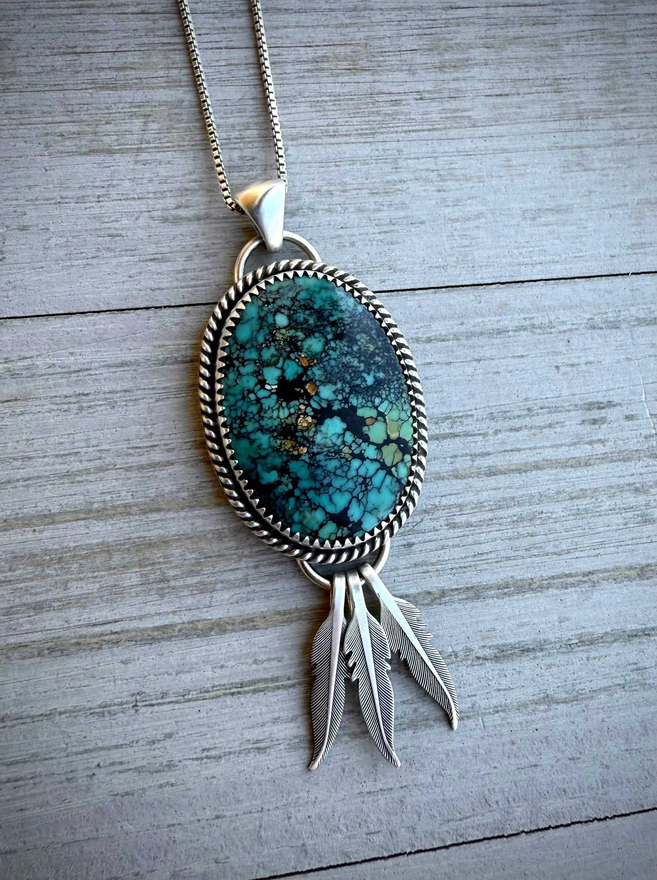 Turquoise Dreamcatcher Pendant