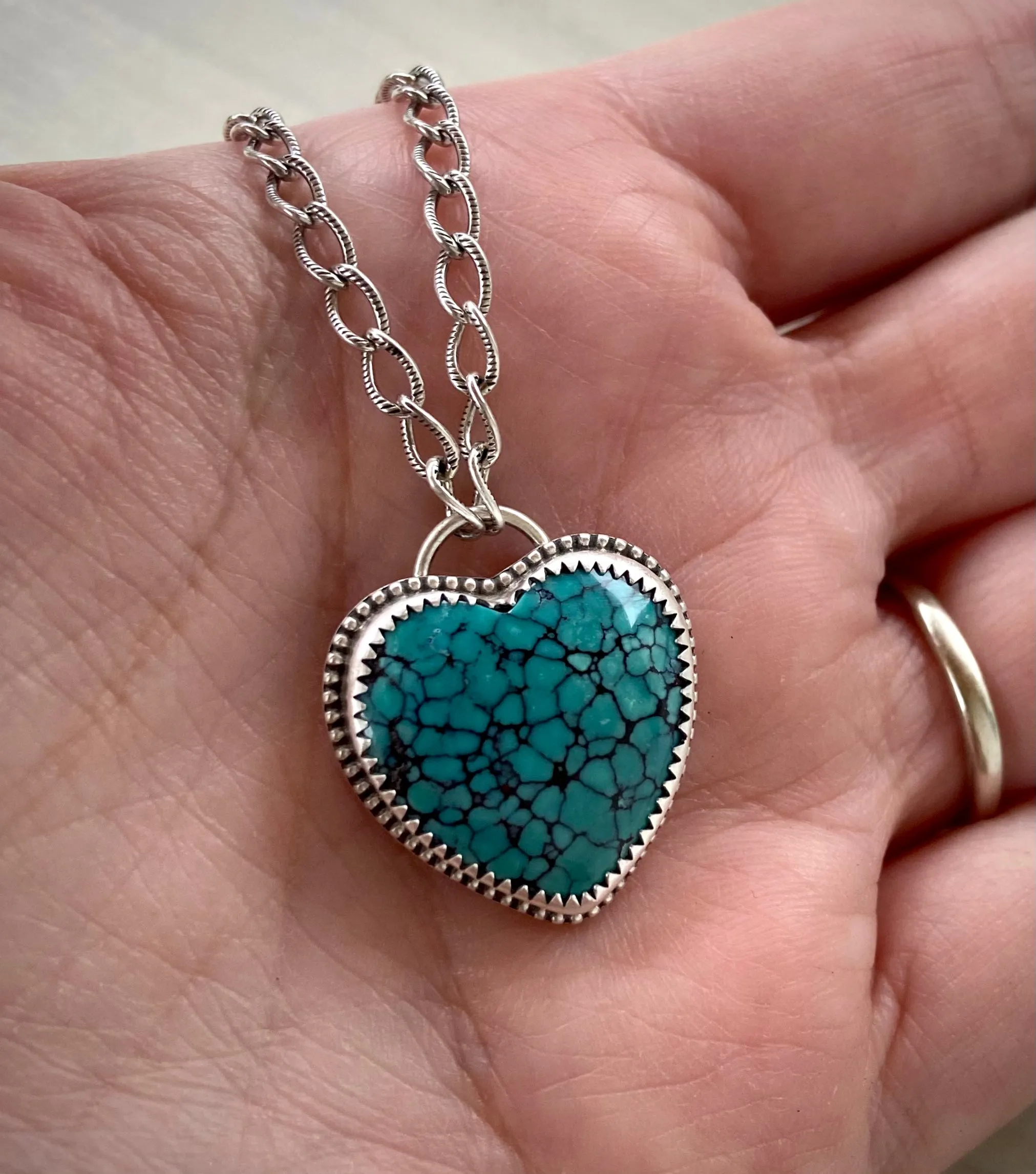 Turquoise Heart Necklace