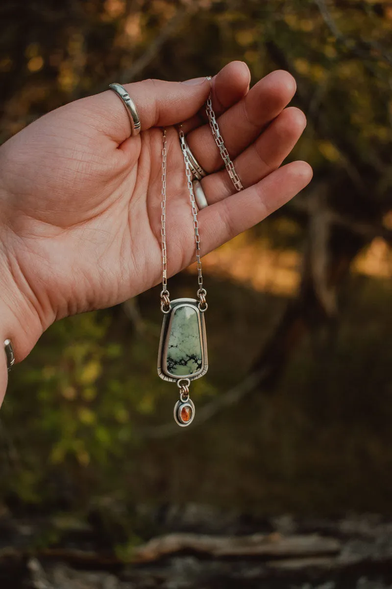 Turquoise   Montana Agate Statement Necklace