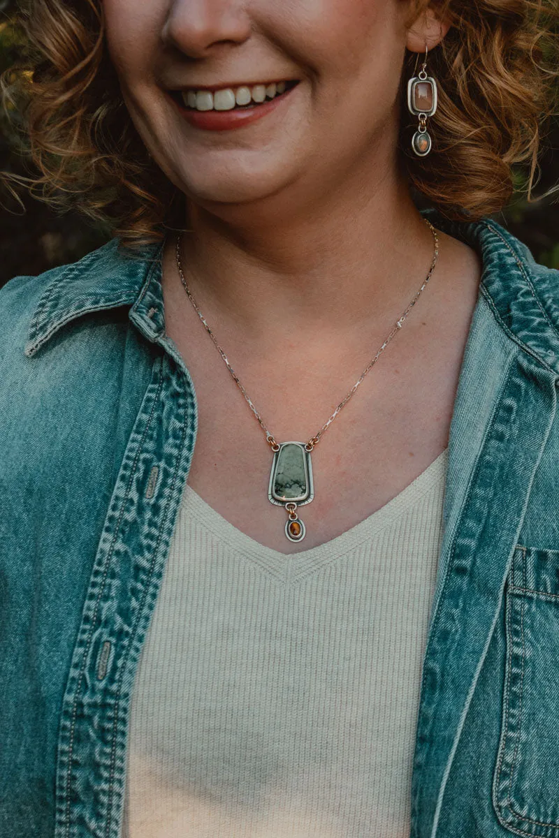 Turquoise   Montana Agate Statement Necklace