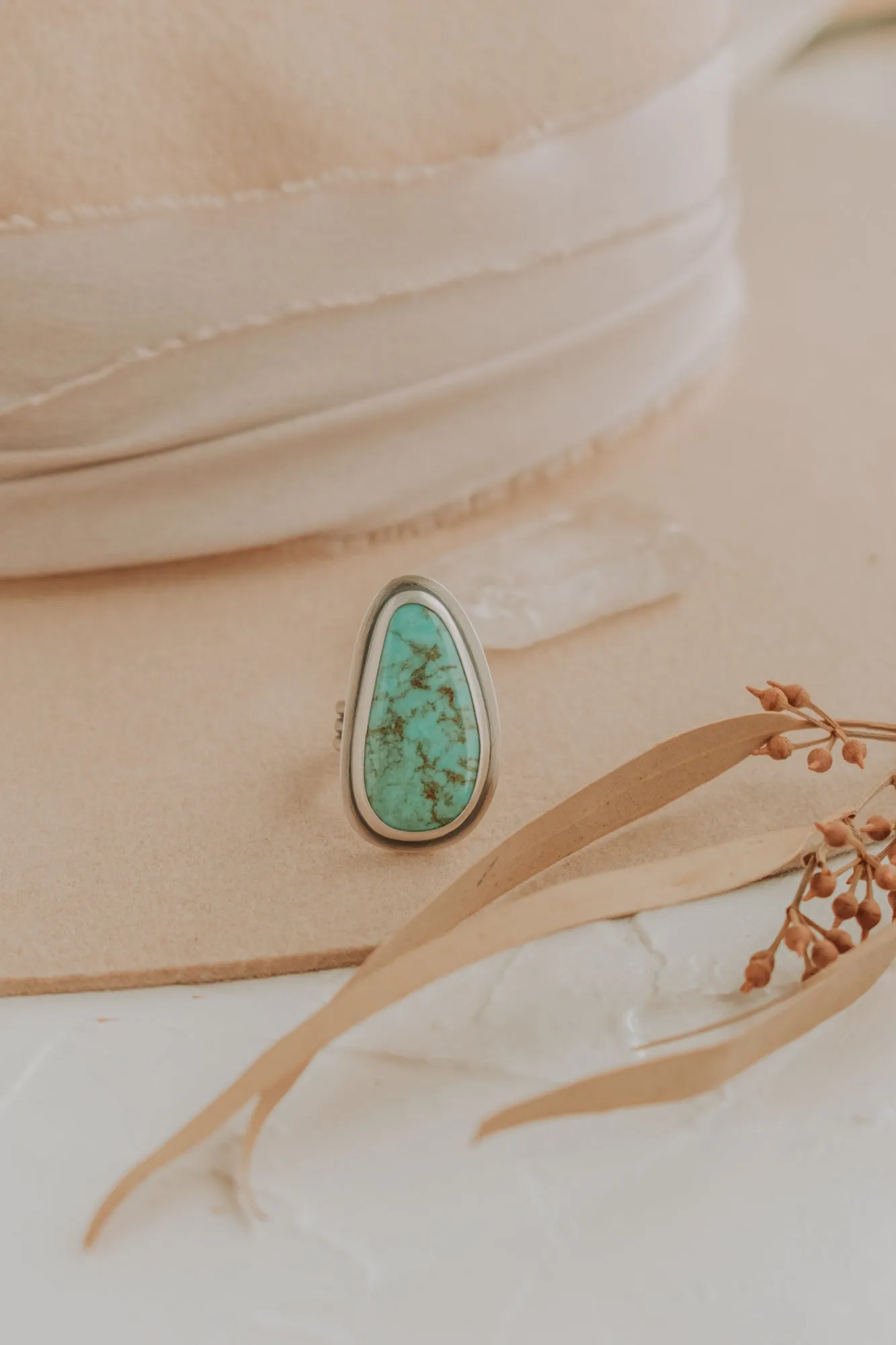 Turquoise Statement Ring - Size 7.5