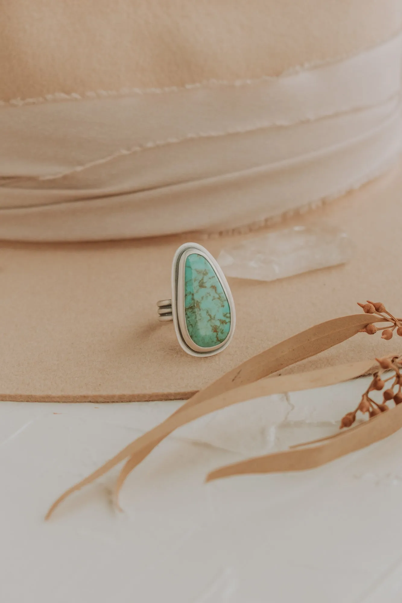 Turquoise Statement Ring - Size 7.5