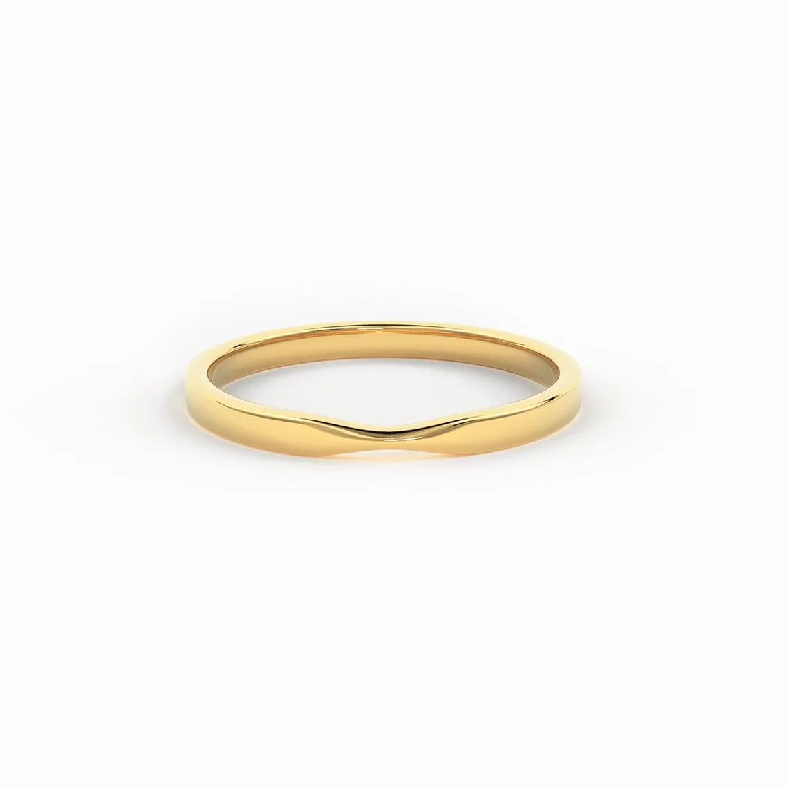 Twisted Gold Wedding Band / 14K Solid Gold Wedding Band / Yellow Gold Ring / Dainty Stacking Ring / Simple Delicate Ring / Thin wedding band