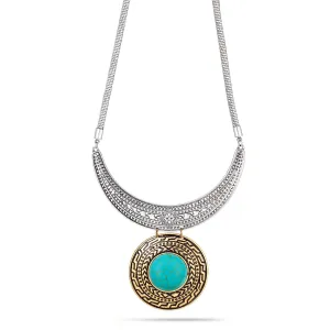 TWO TONE TURQUOISE  NECKLACES #HNN88915TWTN