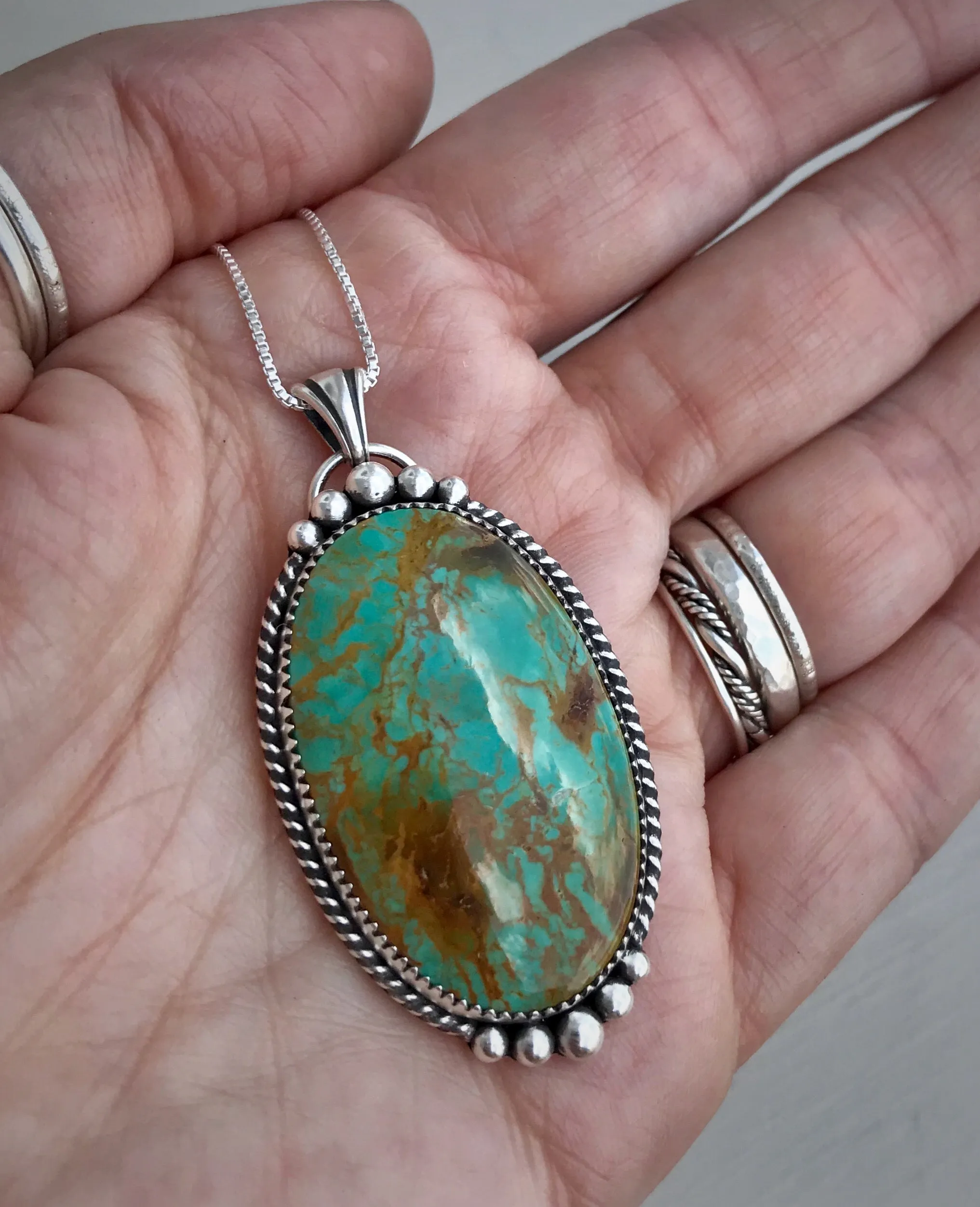 Tyrone Turquoise Pendant