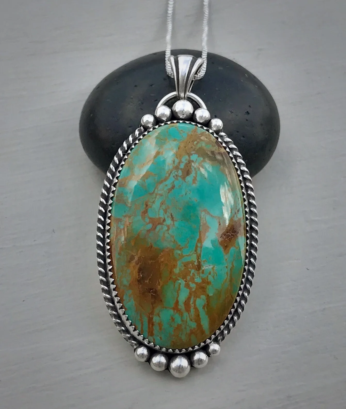 Tyrone Turquoise Pendant