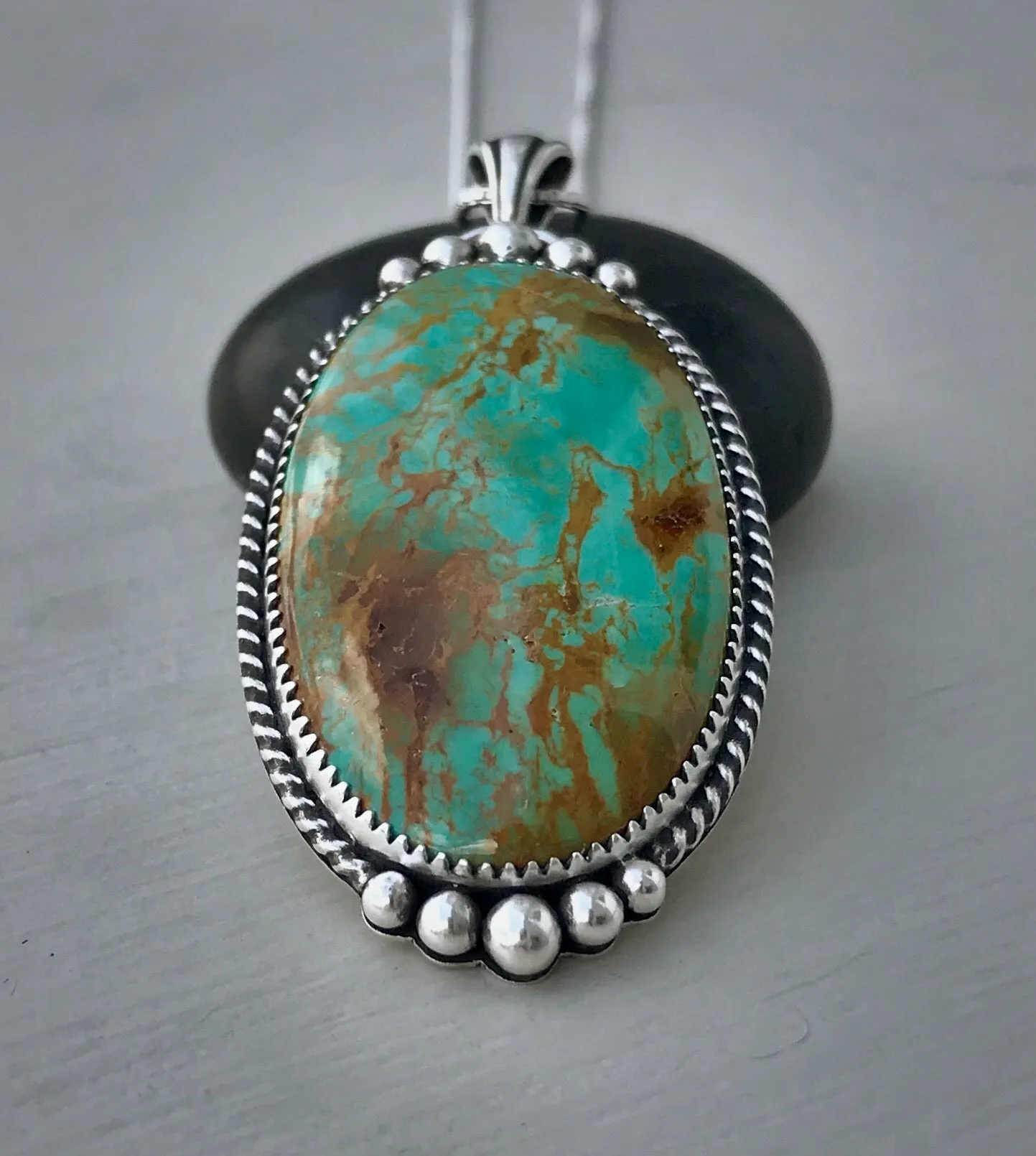 Tyrone Turquoise Pendant