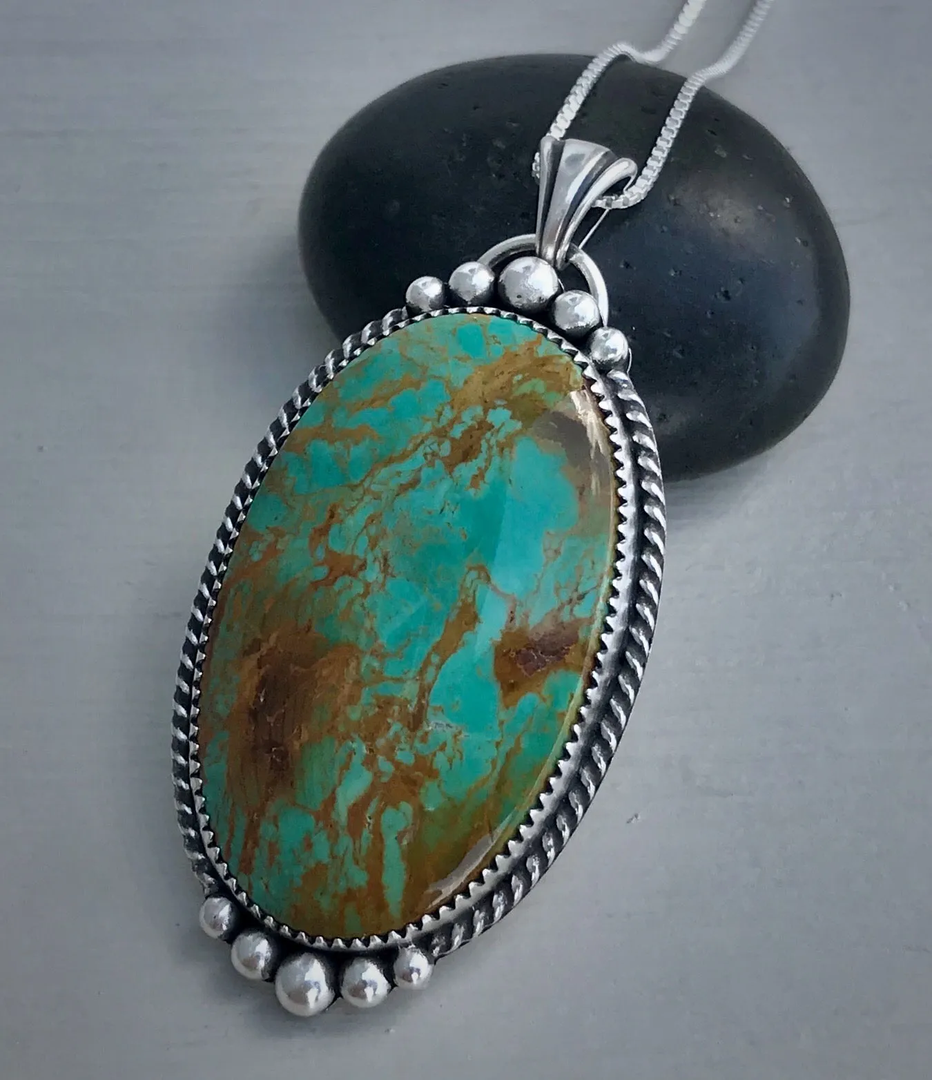 Tyrone Turquoise Pendant