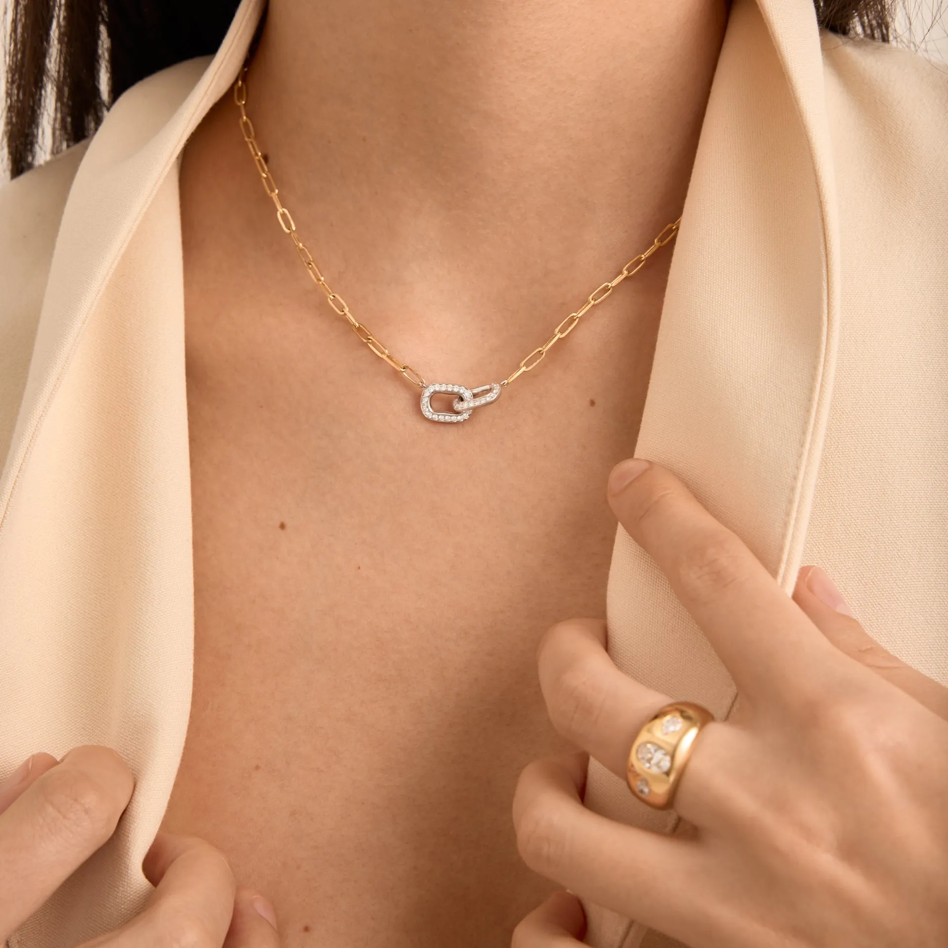 Unity White Gold Necklace