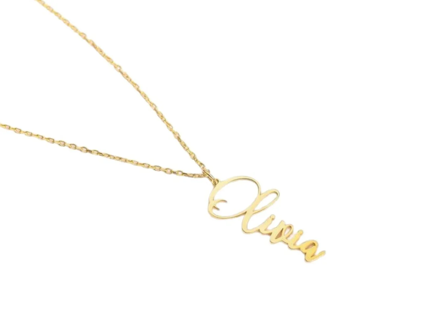Vertical Name Necklace