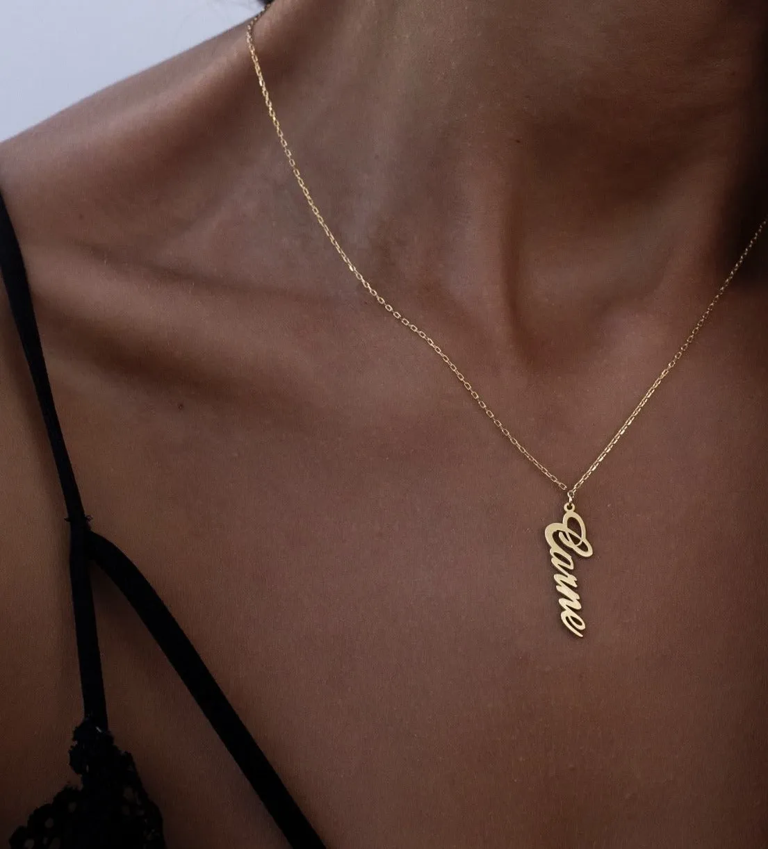 Vertical Name Necklace