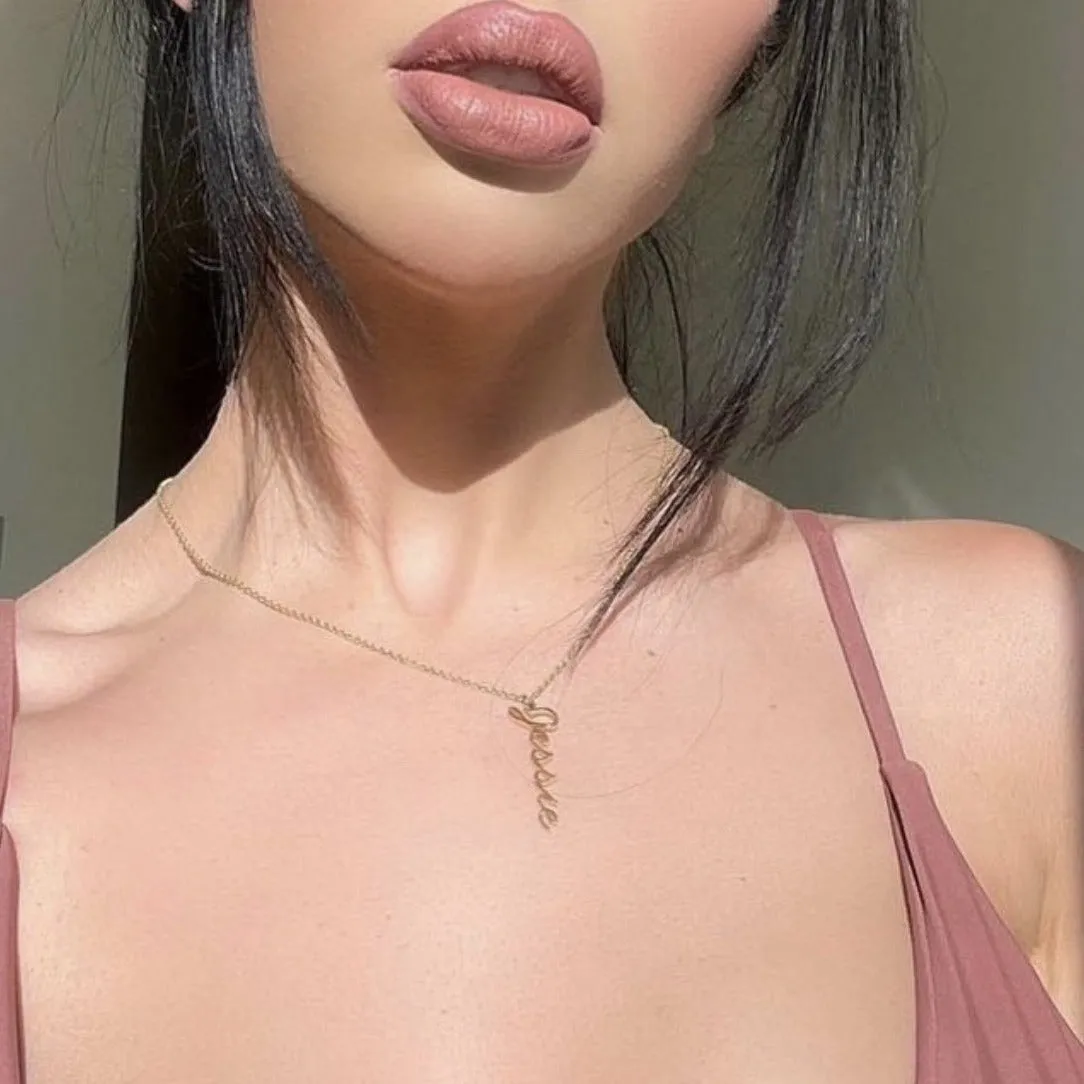 Vertical Name Necklace