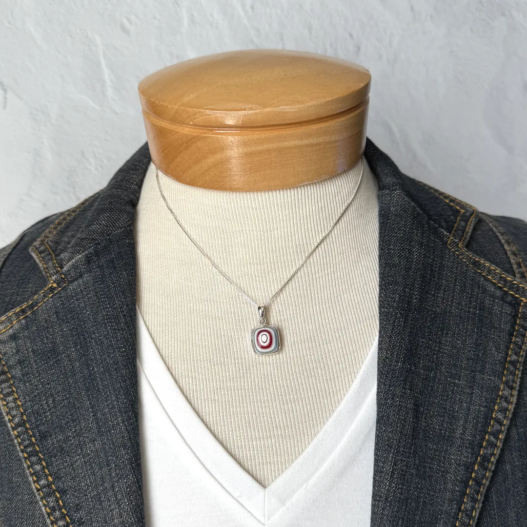 Vibrant Fordite Pendant Necklaces