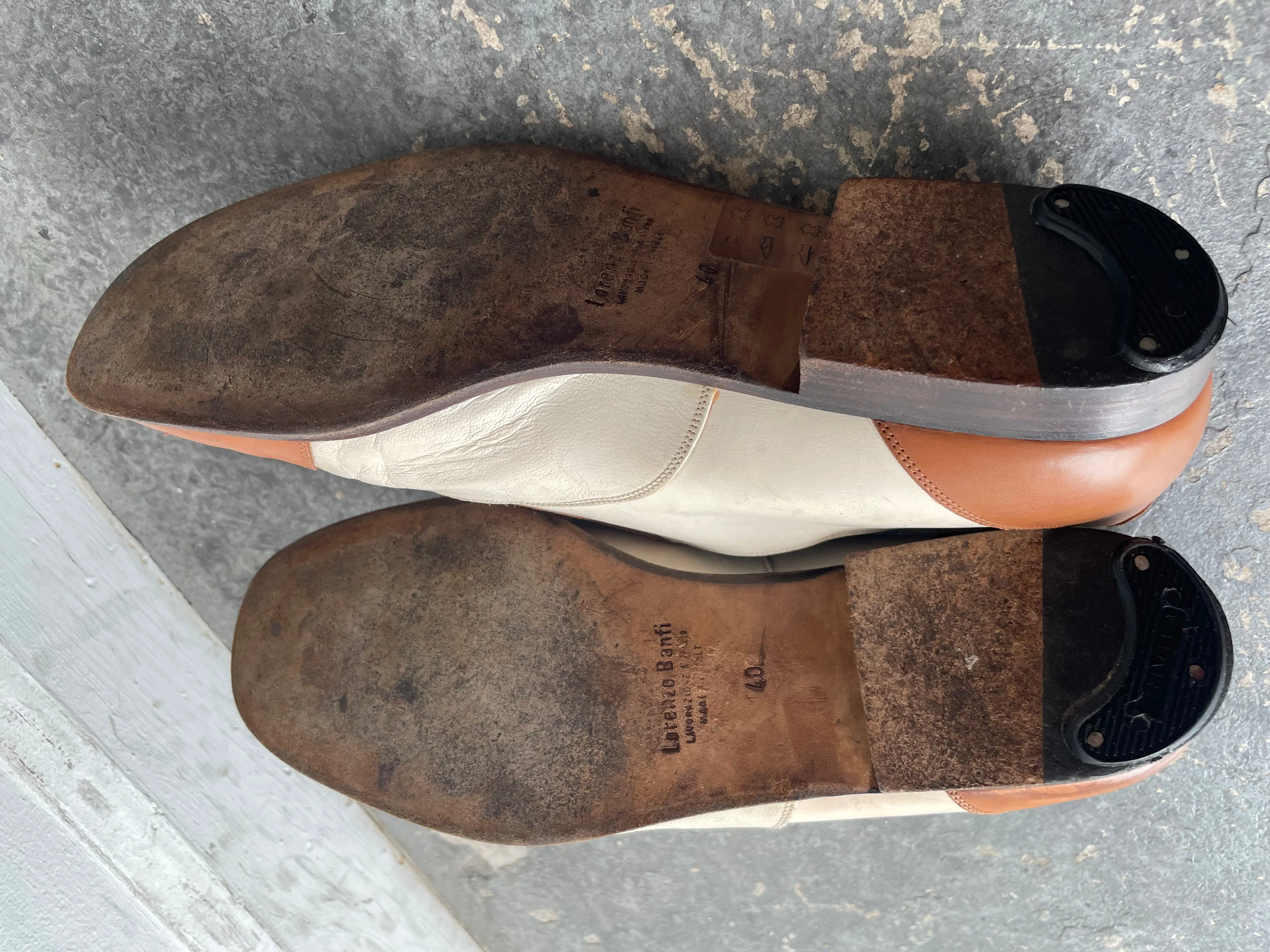 Vintage Lorenzo Banfi Two-Tone Oxfords