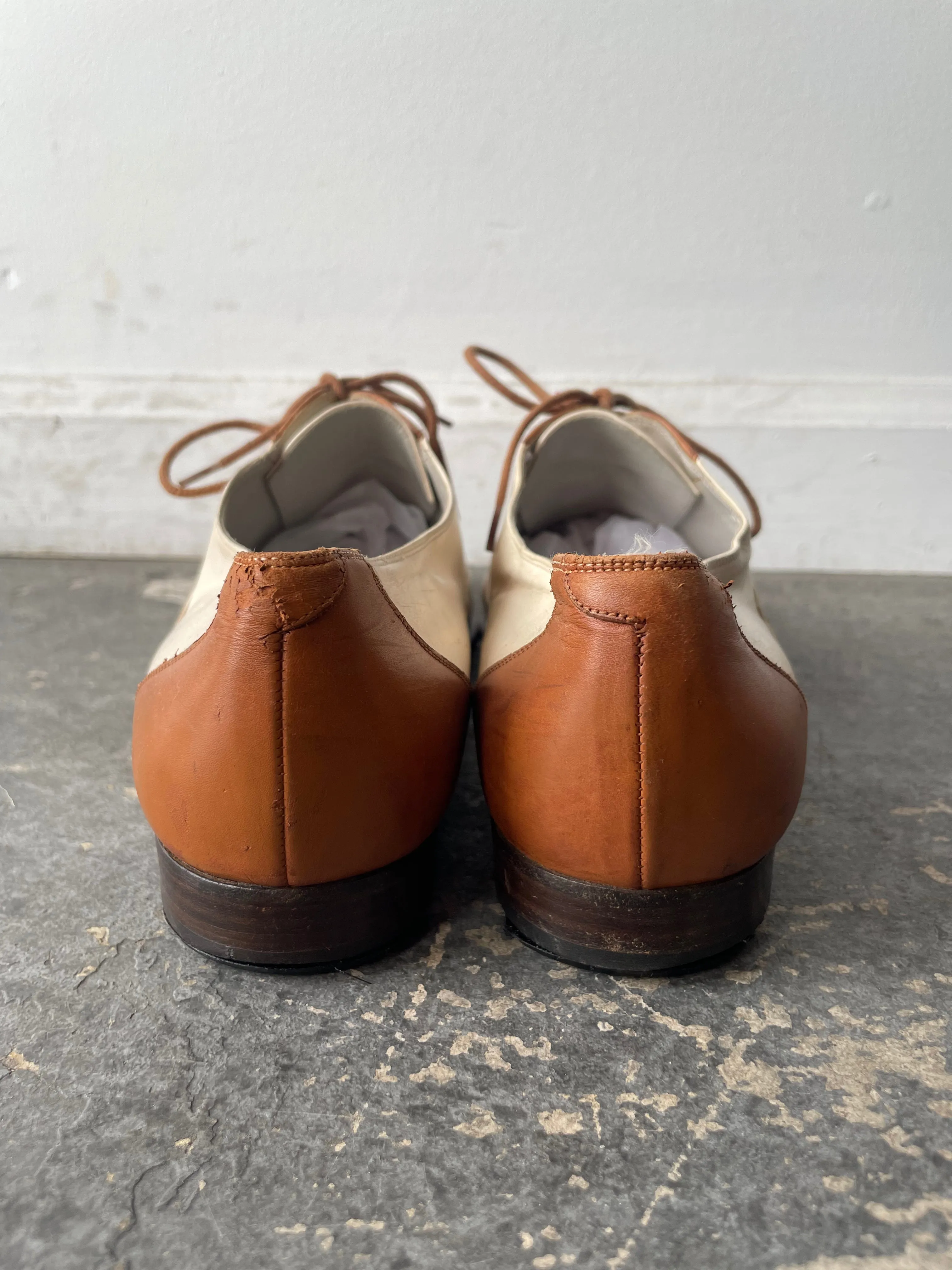 Vintage Lorenzo Banfi Two-Tone Oxfords