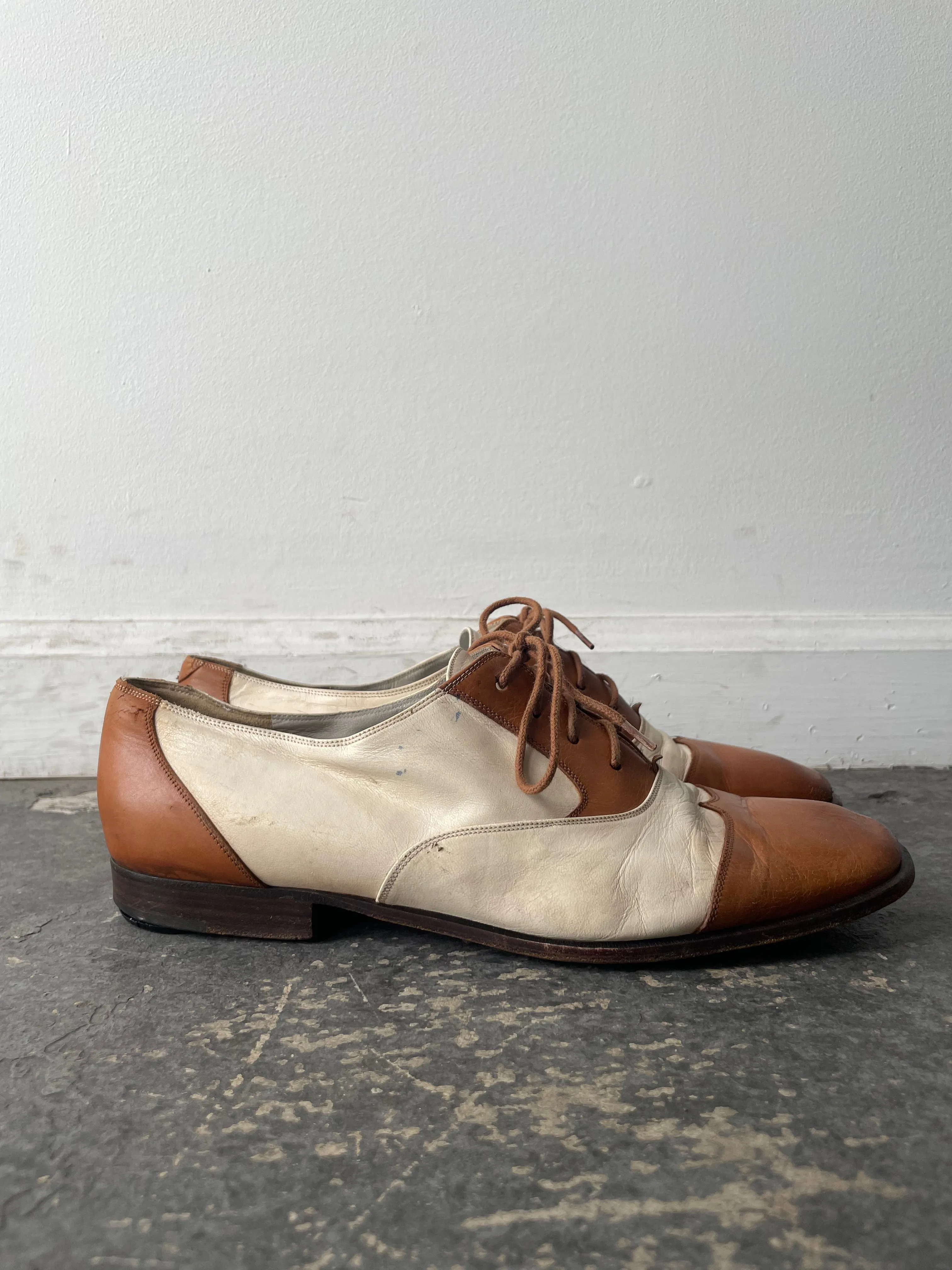 Vintage Lorenzo Banfi Two-Tone Oxfords