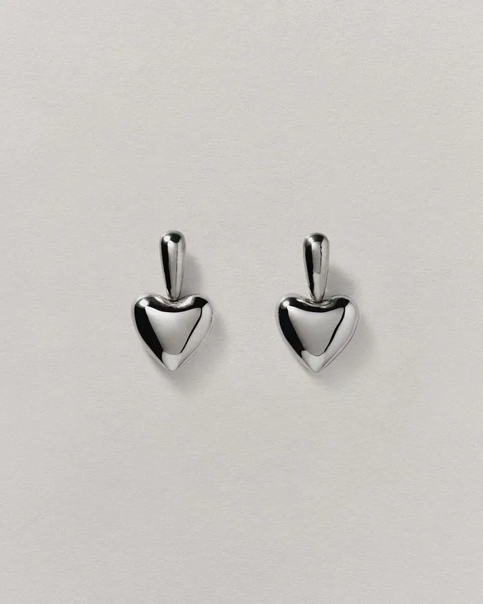 Voluptuous Heart Drop Earrings