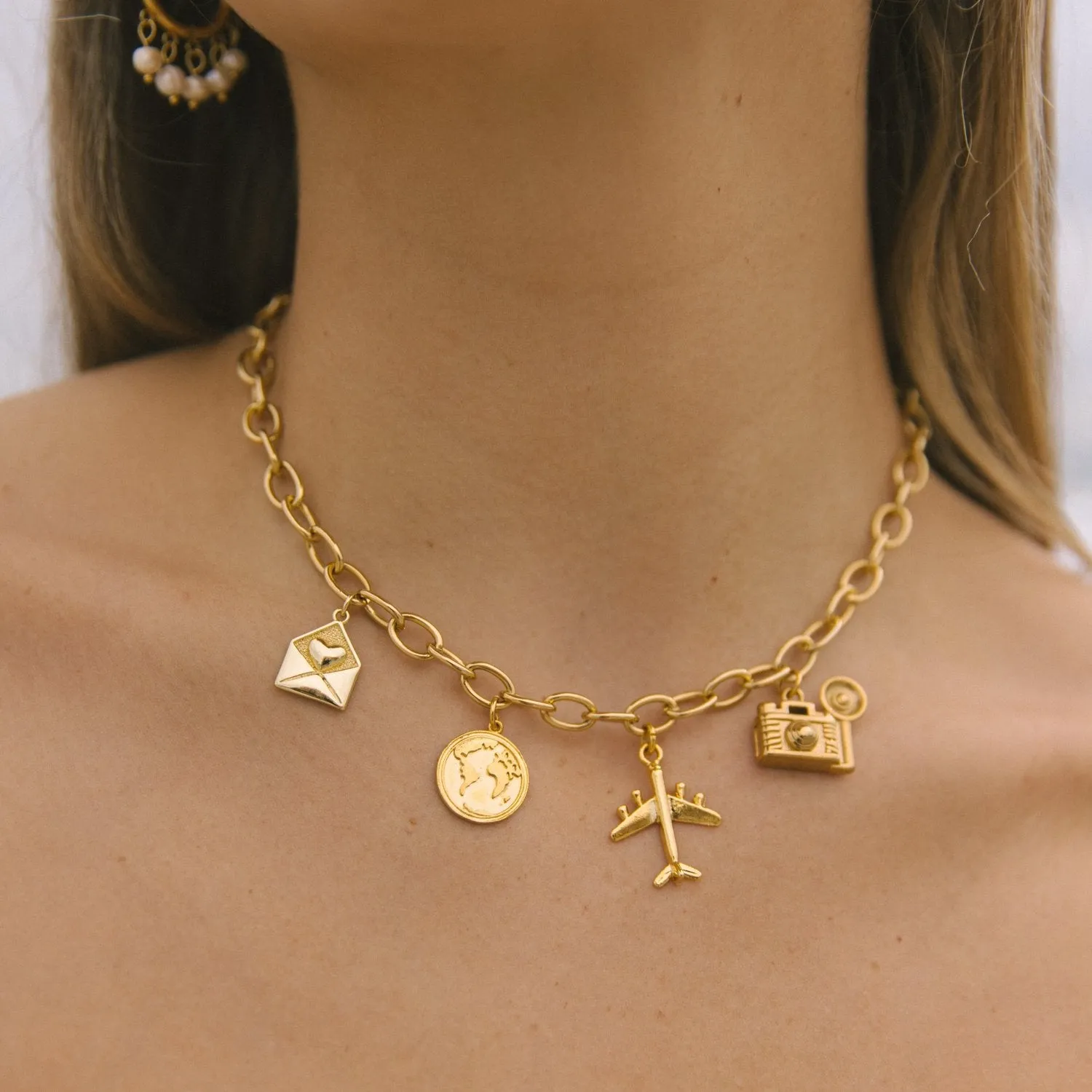Voyage Travel Charm Necklace
