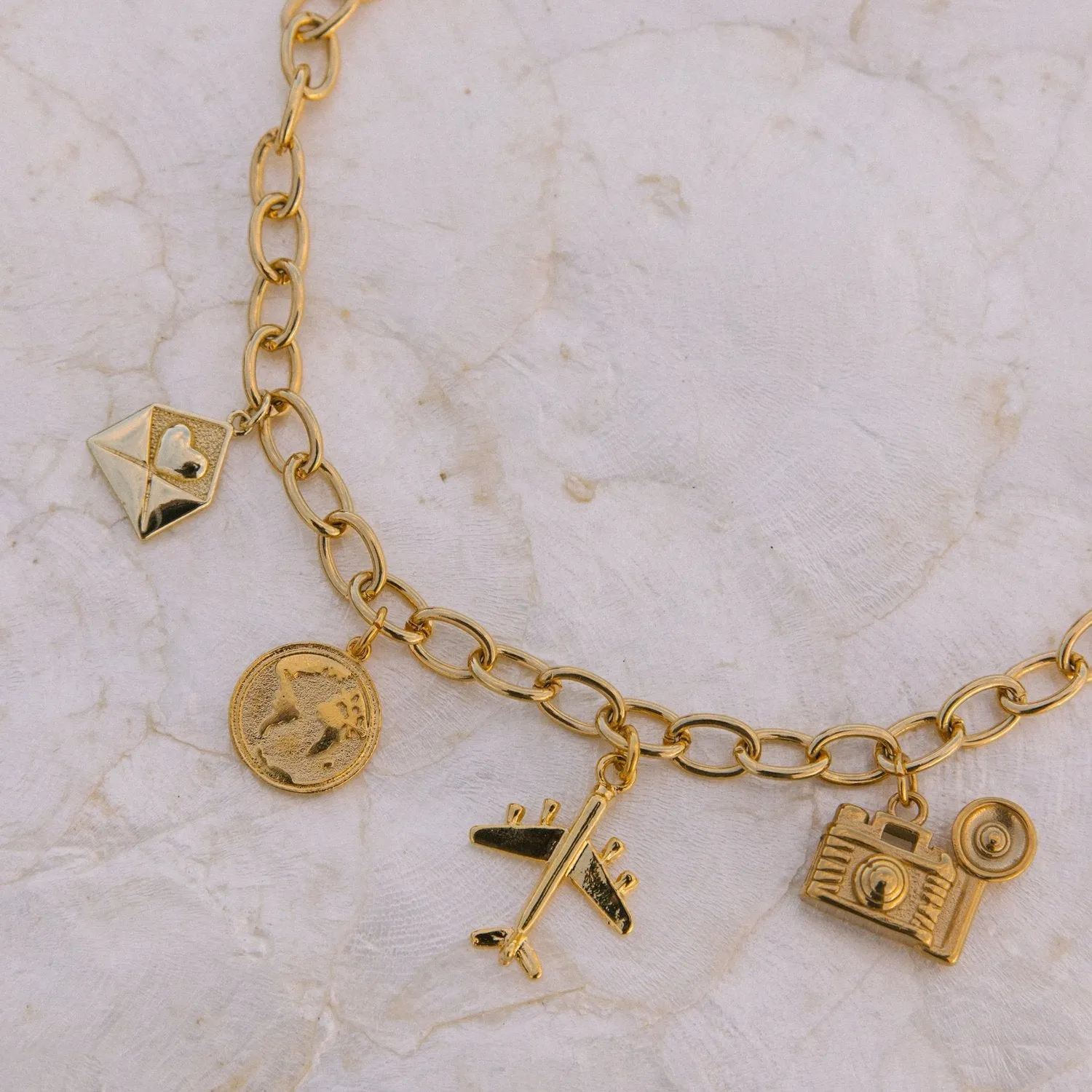 Voyage Travel Charm Necklace