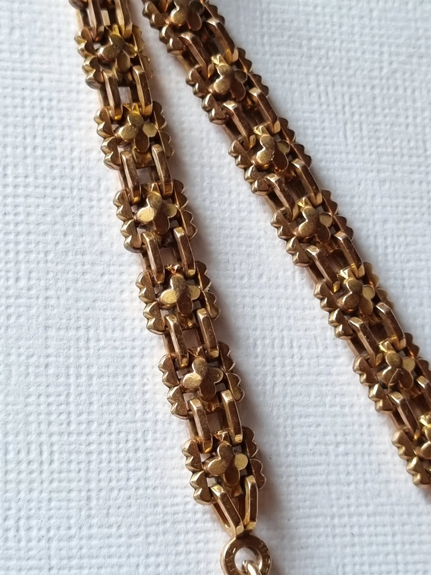 water clover | antique French FIX pearl necklace