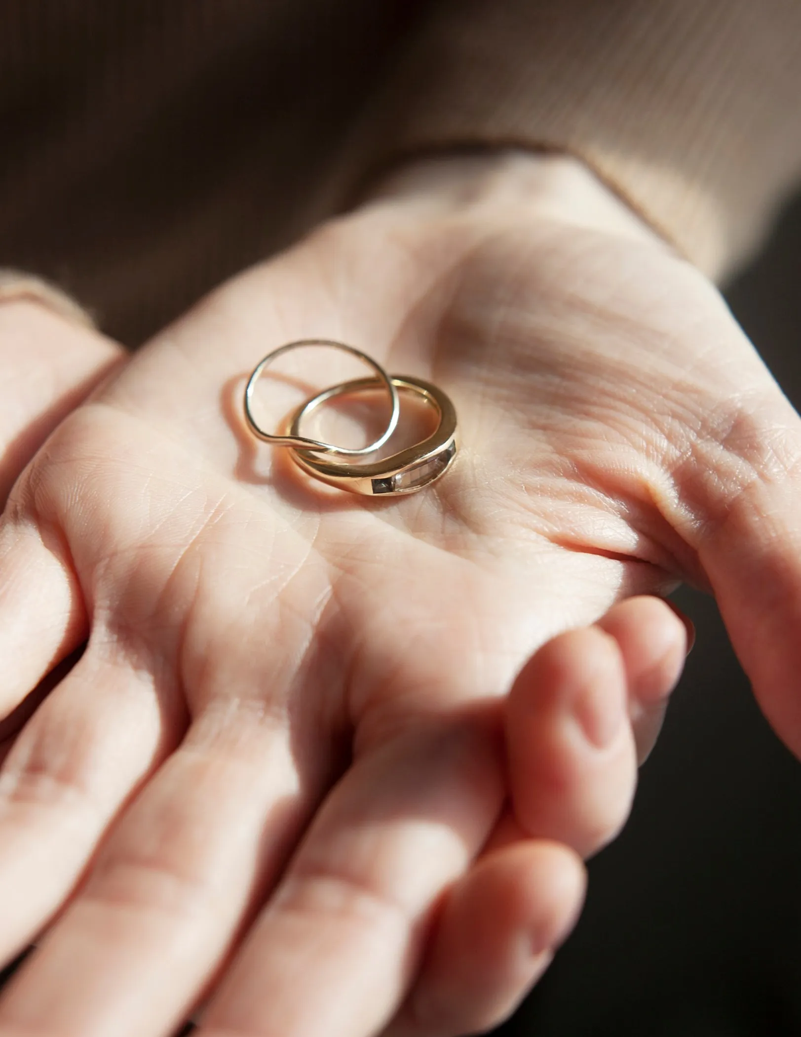 Wave Wedding Band