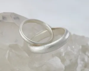 Wedding Band Set Brushed