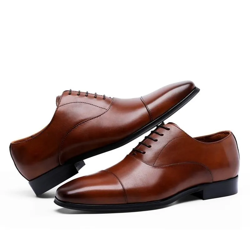 West Louis™ British Business Office Leather Oxford Shoes