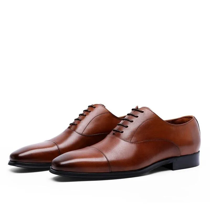 West Louis™ British Business Office Leather Oxford Shoes