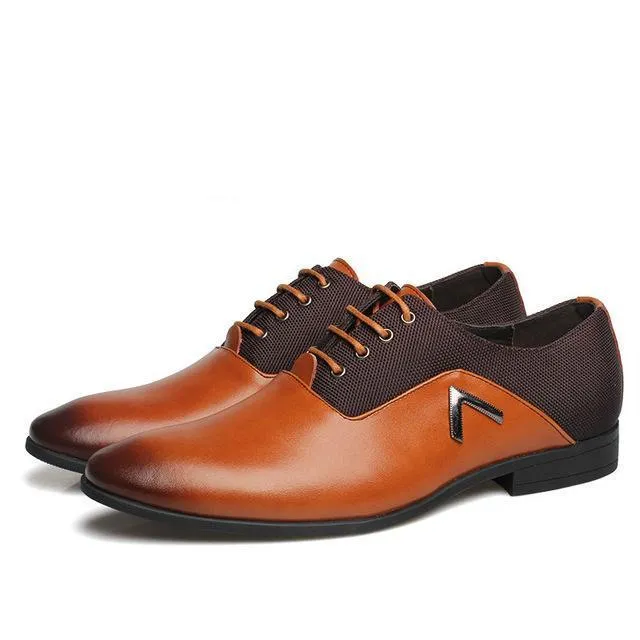 West Louis™ Leather Elegant Design Casual Oxfords