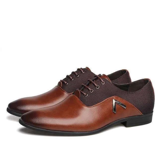 West Louis™ Leather Elegant Design Casual Oxfords