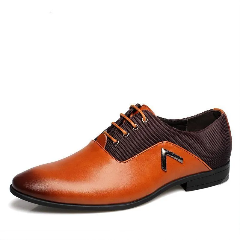 West Louis™ Leather Elegant Design Casual Oxfords