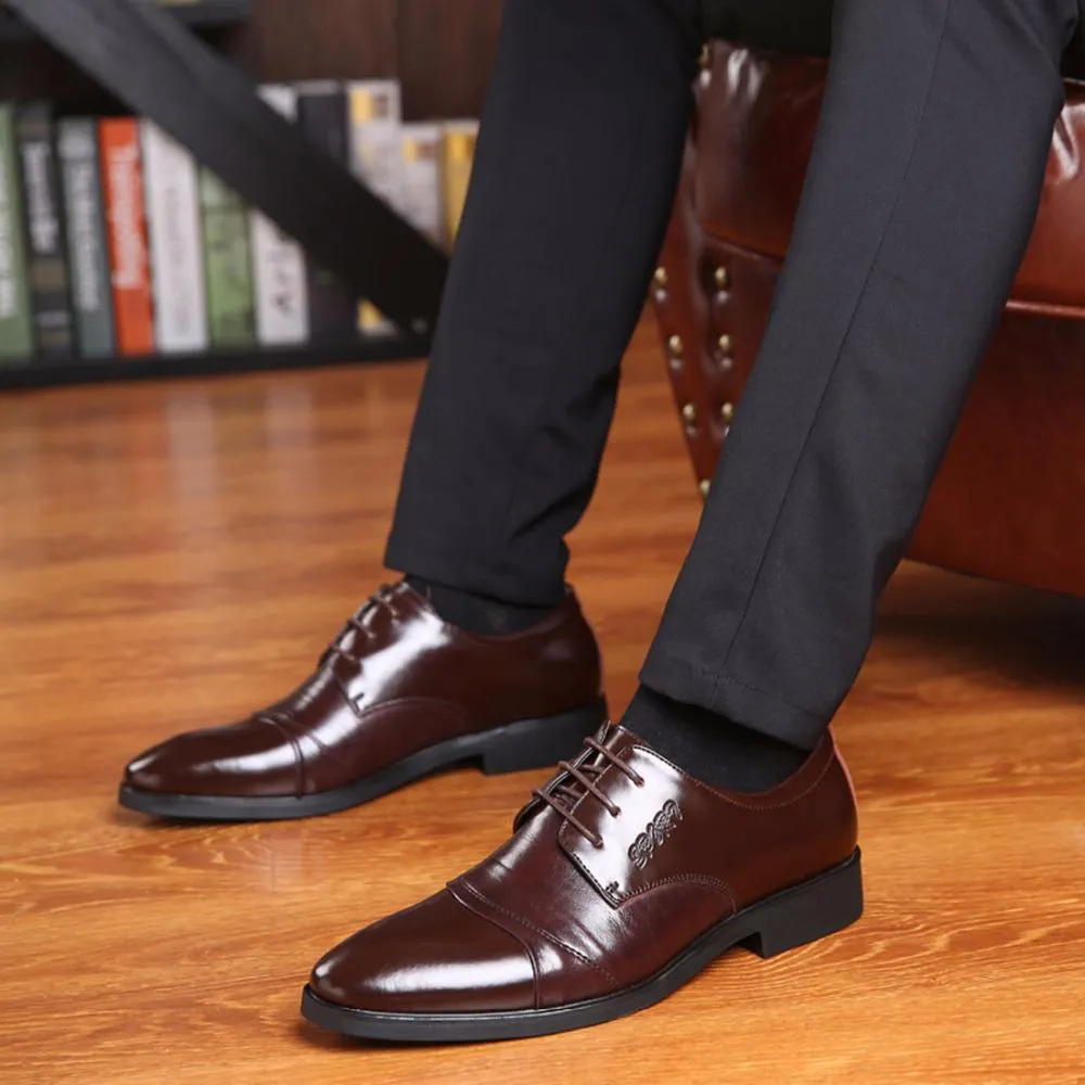 West Louis™ Oxfords Gentlemen Dress Leather Shoes