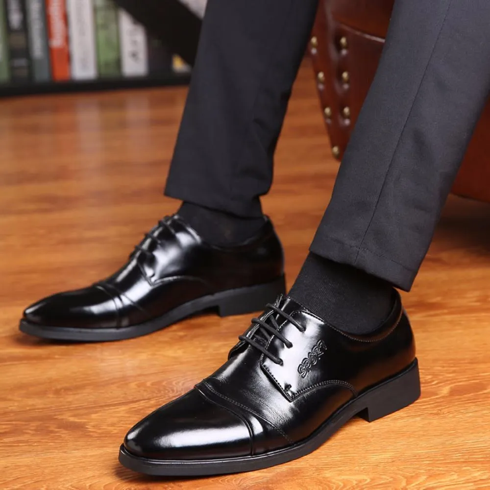 West Louis™ Oxfords Gentlemen Dress Leather Shoes