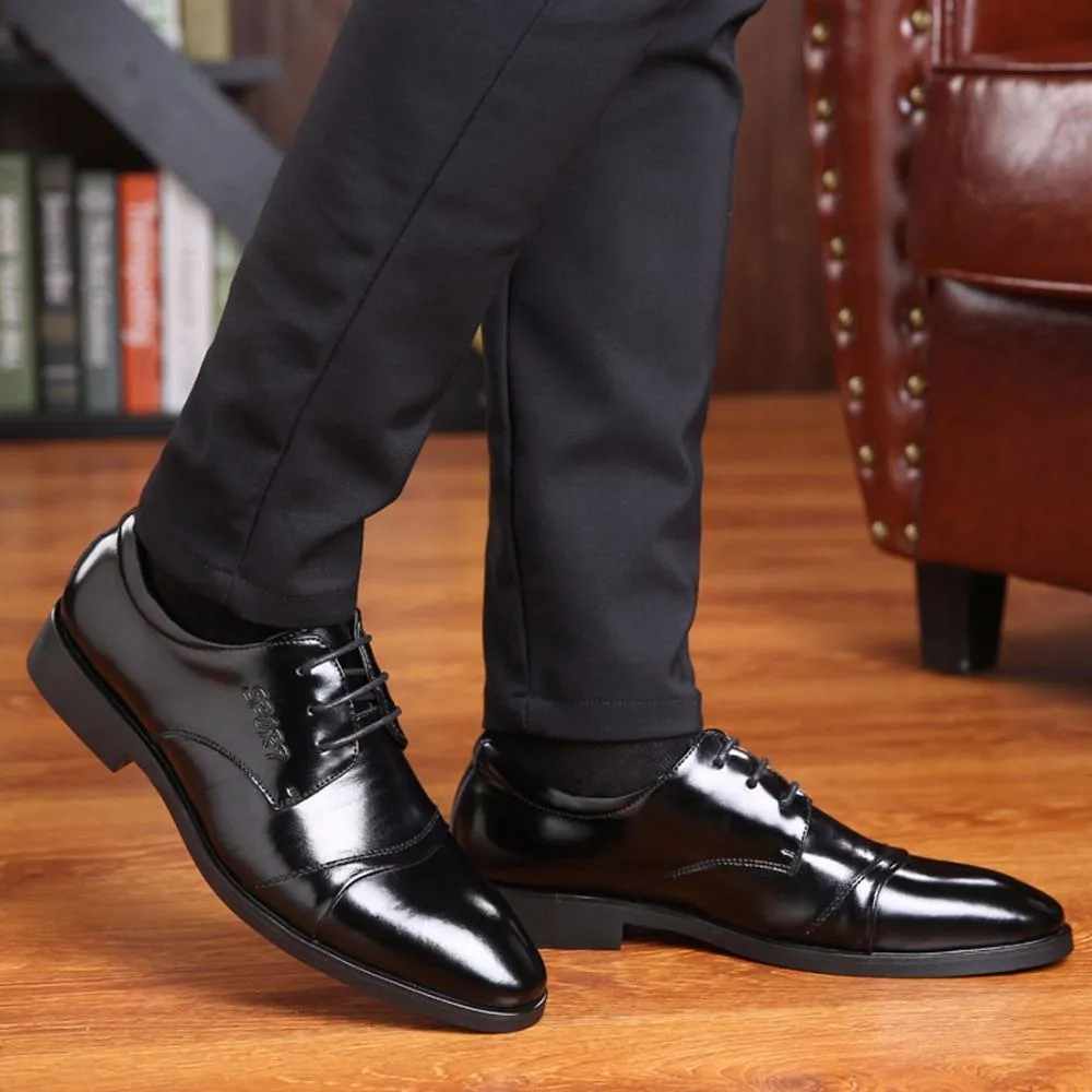 West Louis™ Oxfords Gentlemen Dress Leather Shoes