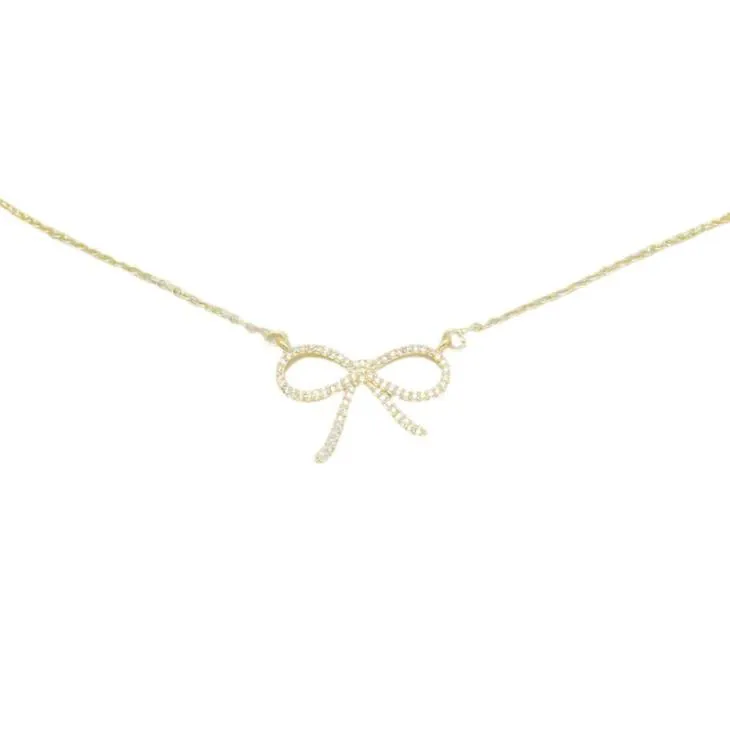 Whimsey Bow Necklace by Lauren Kenzie