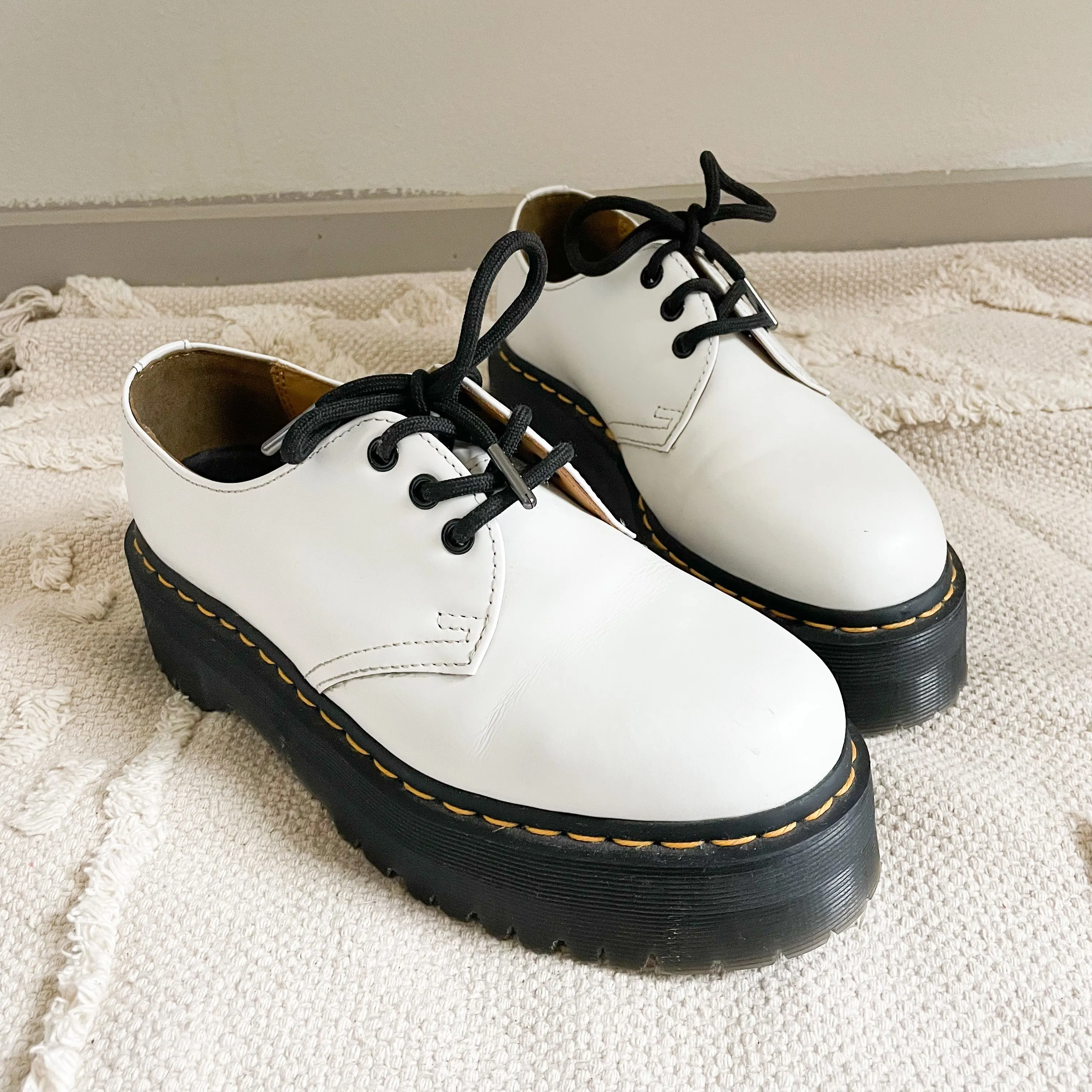 White 1461 Quad