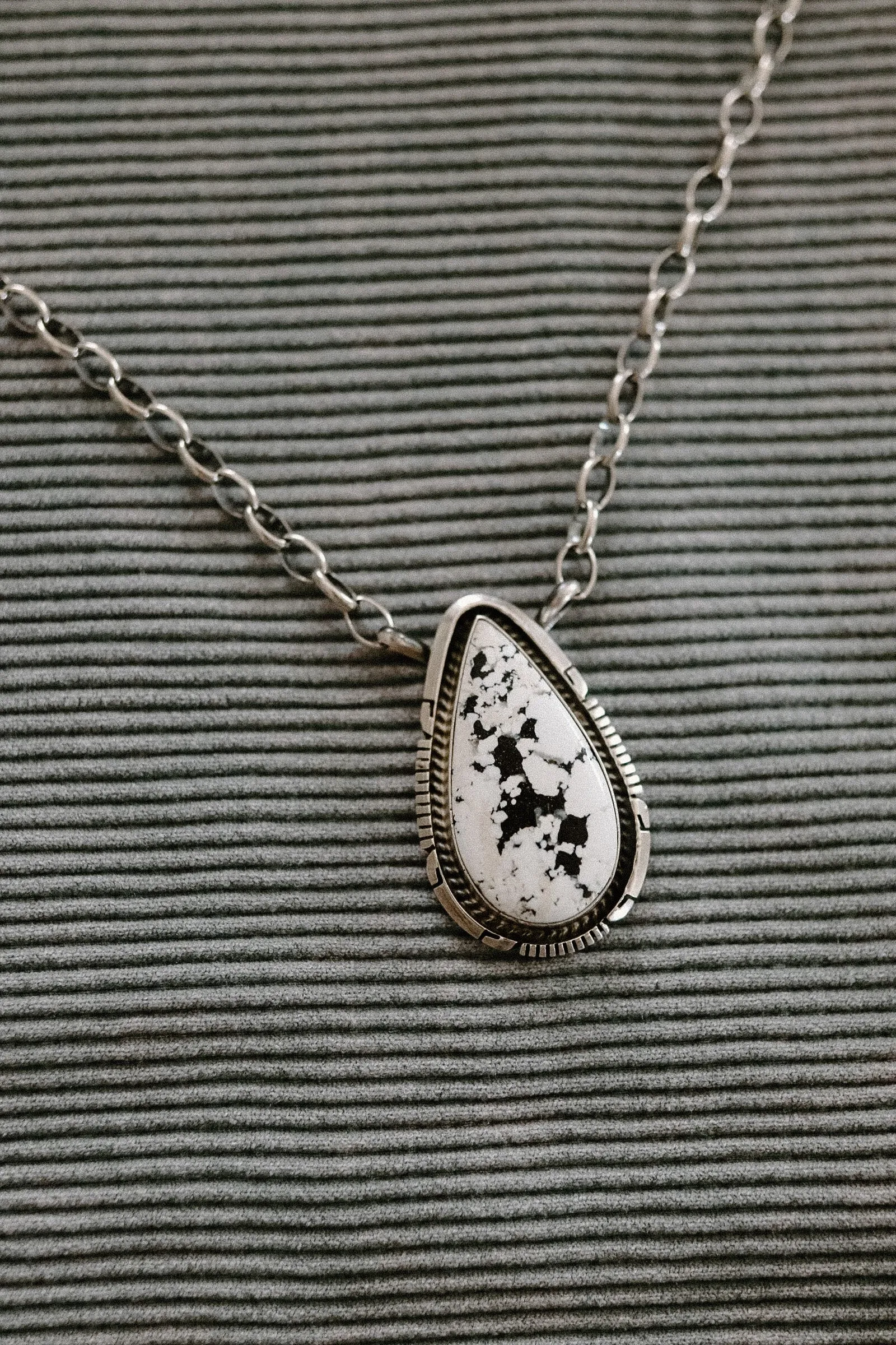 White Buffalo Statement Necklace