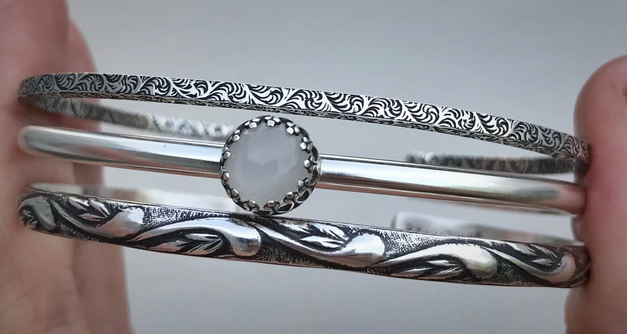 White Moonstone Stack