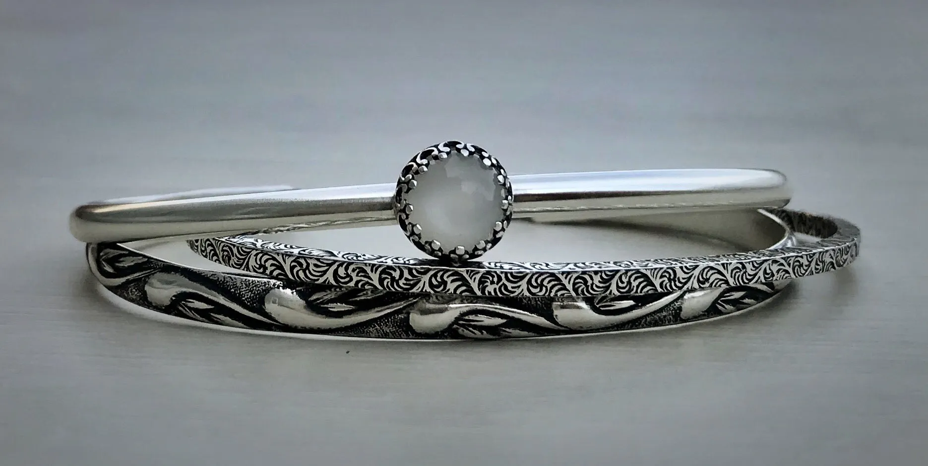 White Moonstone Stack