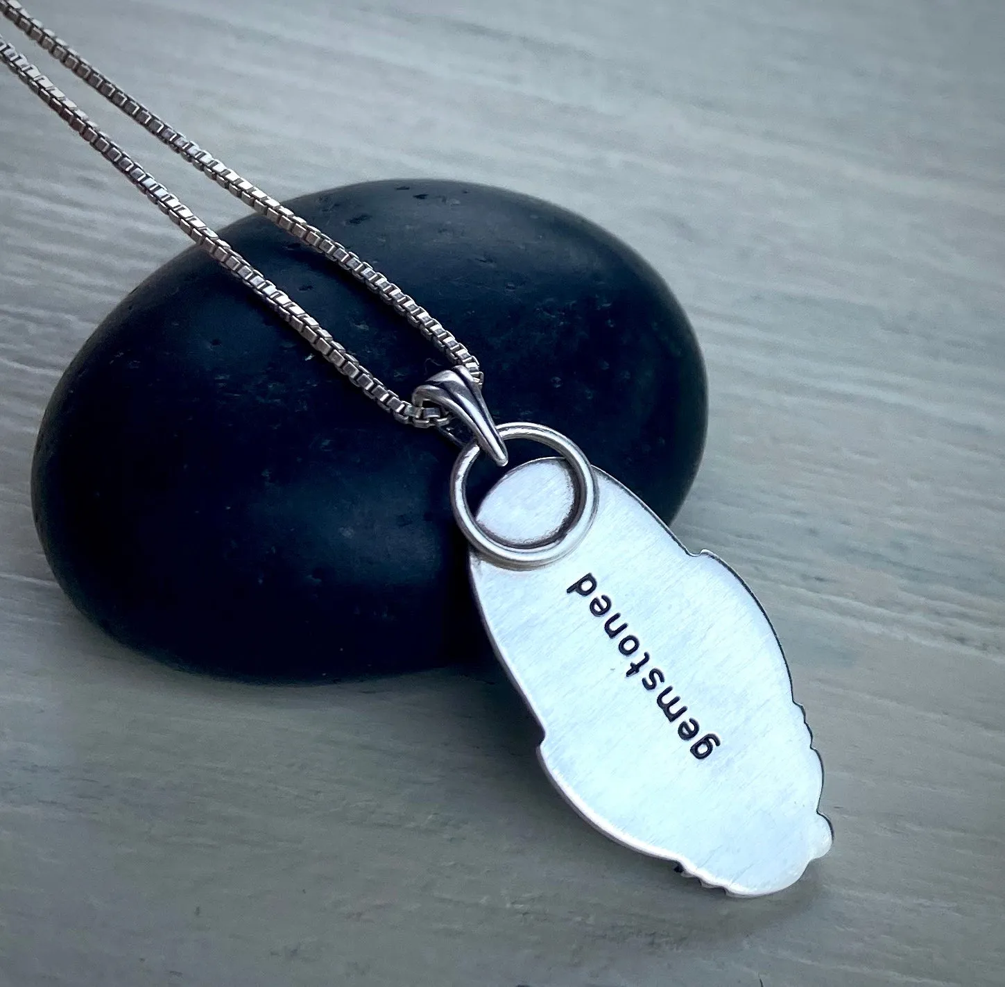 White Mother of Pearl Feather Pendant