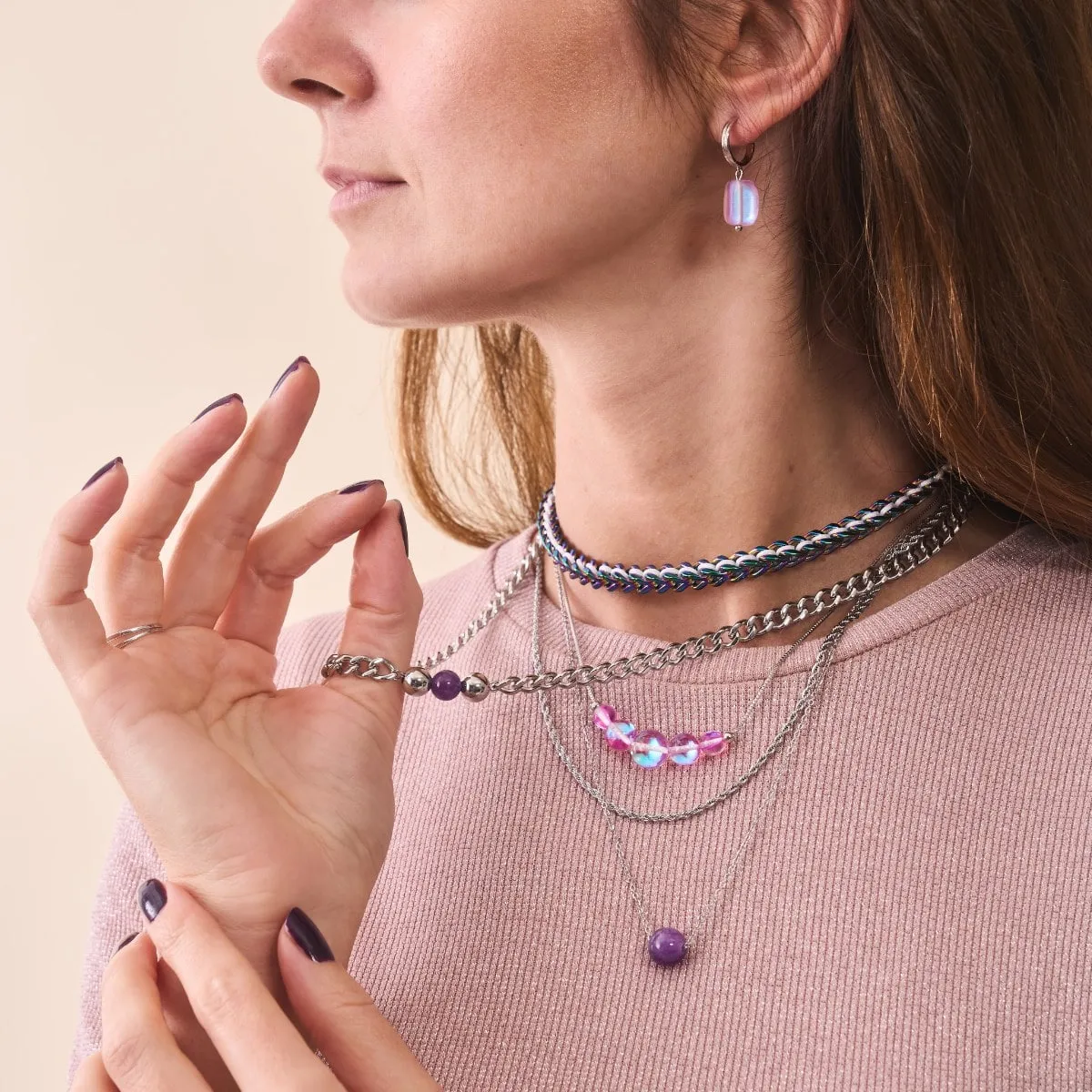 White x Unicorn Silver | Gaia Wheat Chain | Choker Necklace