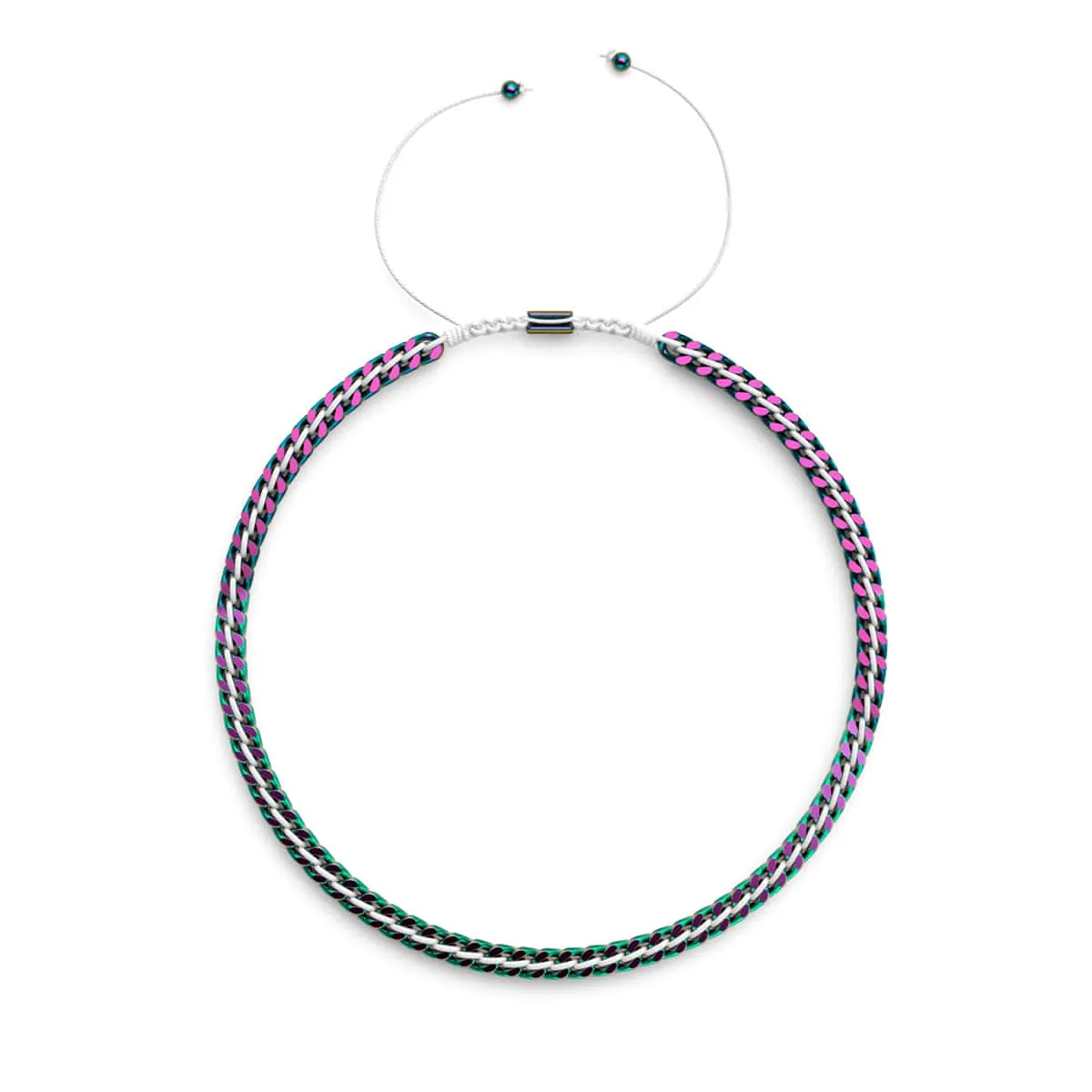 White x Unicorn Silver | Gaia Wheat Chain | Choker Necklace