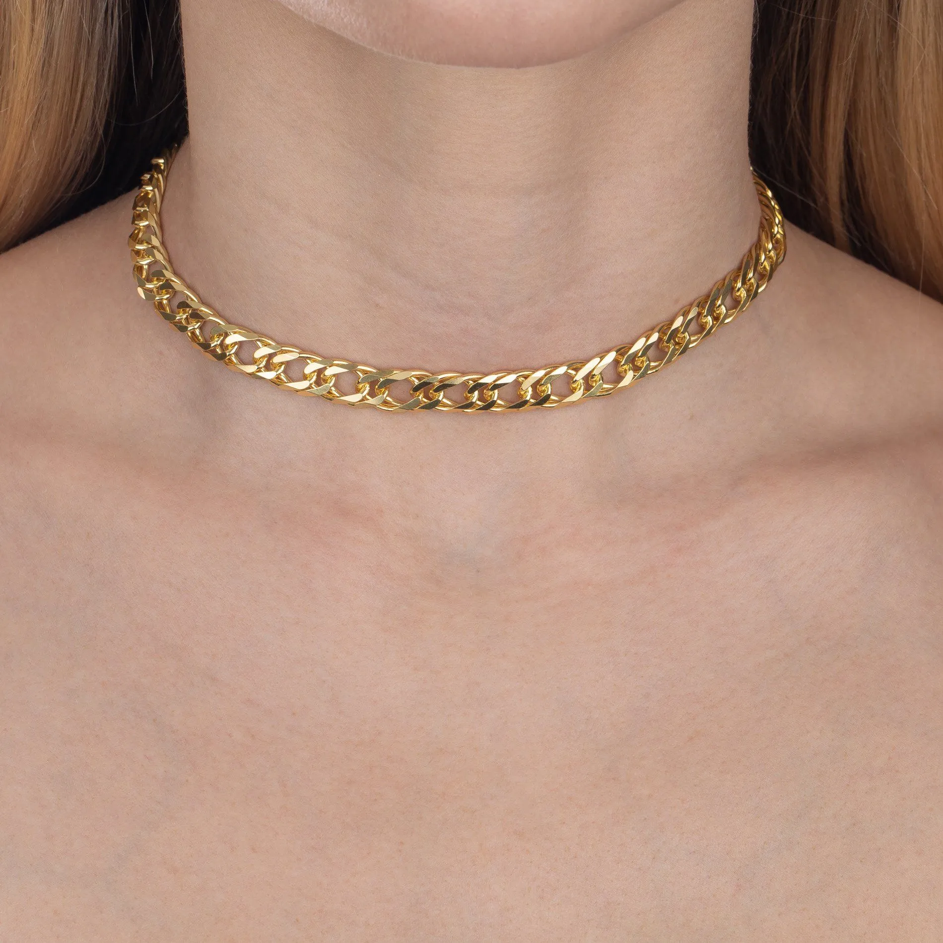 Wide Double Curb Choker