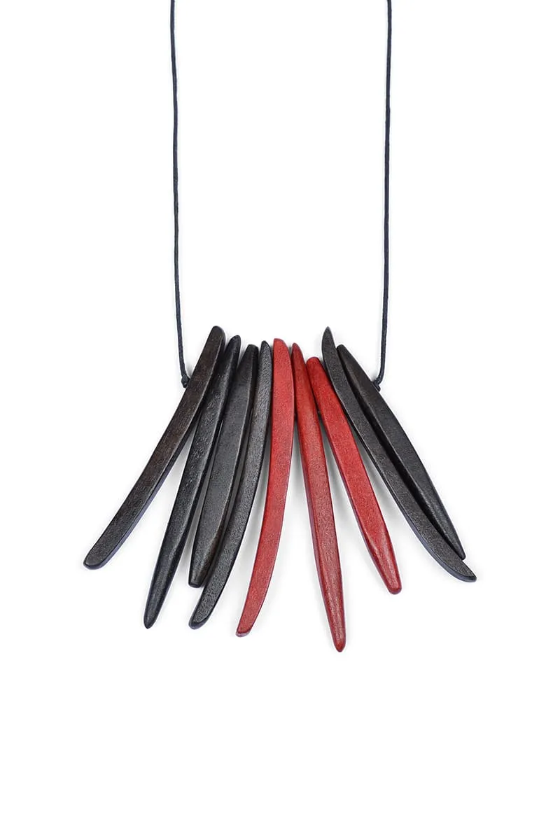 Wooden Spike Necklaces