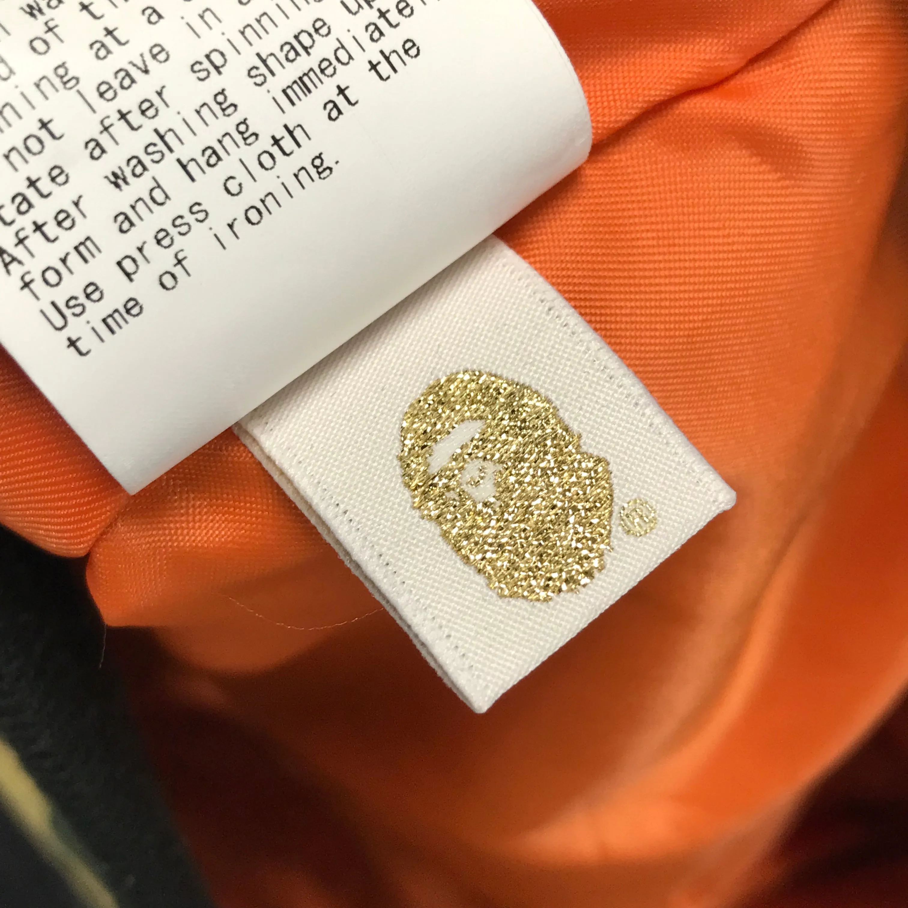 [XL] A Bathing Ape Bape 1st Camo Gore Windstopper MA-1 Jacket