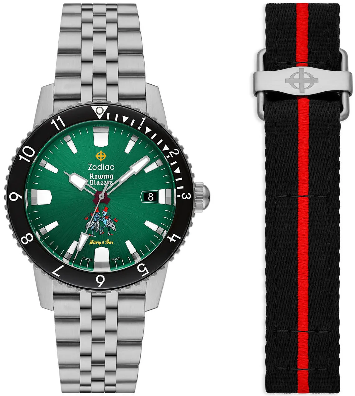 Zodiac Watch Super Sea Wolf Rowing Blazer Harrys Bar Limited Edition D